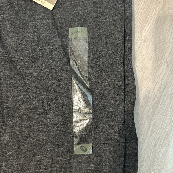 GREEN TEA SUPER SOFT CHARCOAL HEATHER PANTS LOUNGE COMFORT EVERYDAY - Picture 3 of 6